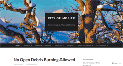 Desktop Screenshot of cityofmosier.com