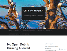 Tablet Screenshot of cityofmosier.com